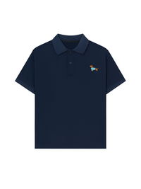 Áo Polo Nữ/ Áo Polo Relaxed Fit Blue Tiffany Dachshund