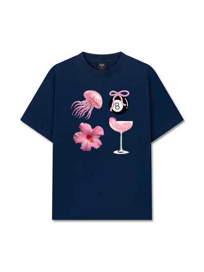 Áo Thun Relaxed Fit Summer Vibes Pink Summer Vibes
