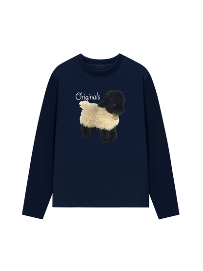 Áo Thun Dài Tay Animal Mood Sheep