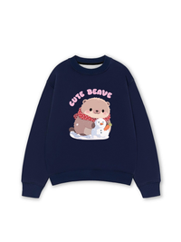 Áo Sweater Nỉ Hai Da Animal Red Cute Beaver