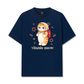 Áo Thun Relaxed Fit Pickleball Girl Meow Vitamin Meow Go School