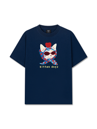 Áo Thun Relaxed Fit Kitten Day Meow With Apple