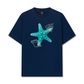 Áo Thun Relaxed Fit  Blue Tiffany Starfish