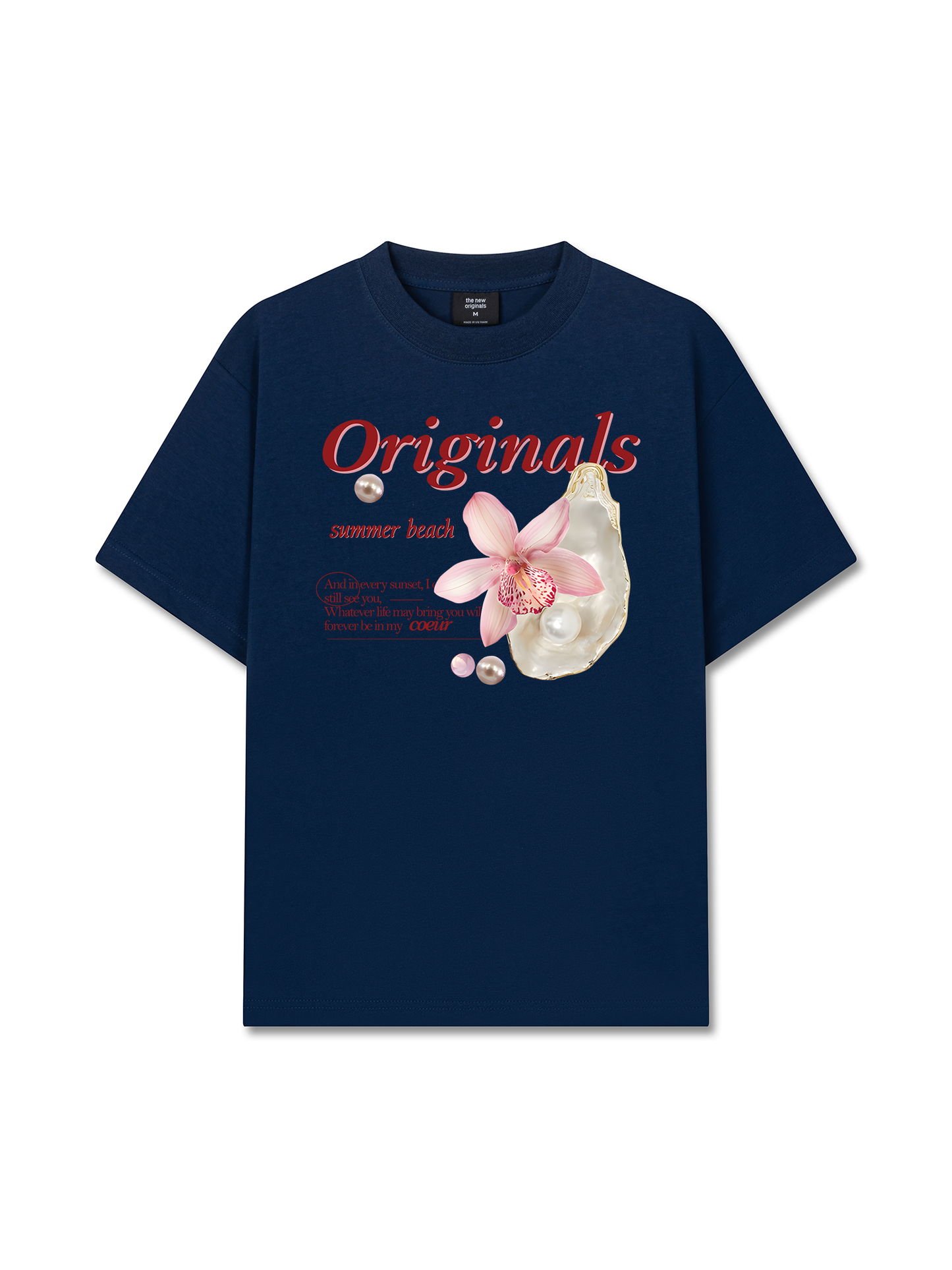 Áo Thun Relaxed Fit Summer Vibes Flower With Peal