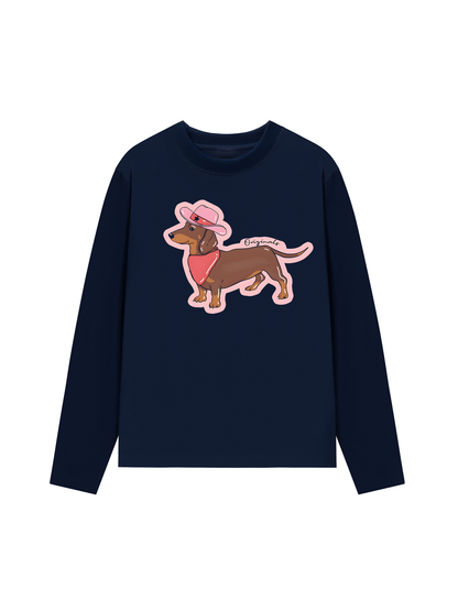 Áo Thun Dài Tay Howdy Dachshund