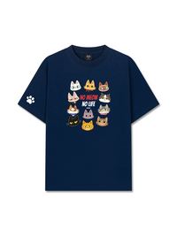 Áo Thun Relaxed Fit Animal Mood No Meow No Life