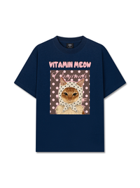 Áo Thun Relaxed Fit  Pink Dotty Vitamin Meow