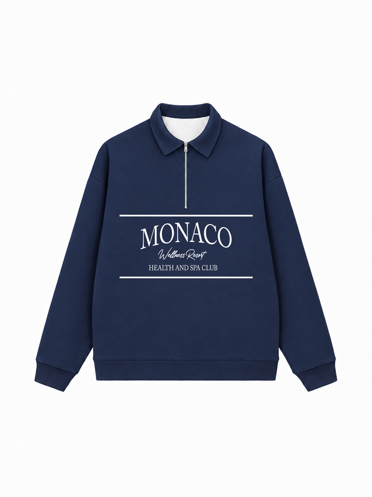 Áo Sweater Polo Nỉ Hai Da MONACO