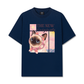 Áo Thun Relaxed Fit Pink Flower Cat