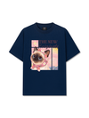 Áo Thun Relaxed Fit Pink Flower Cat
