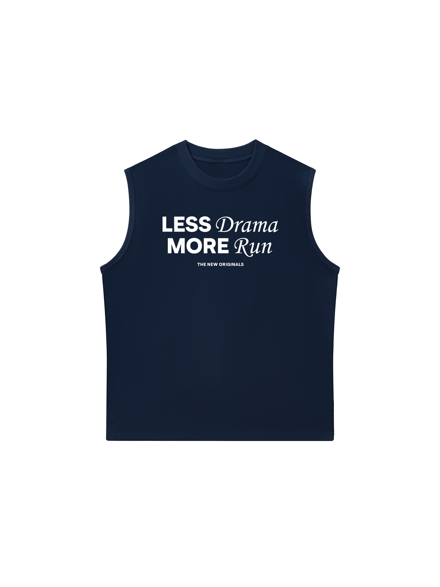 Áo Ba Lỗ Relaxed Fit Less Drama More Run