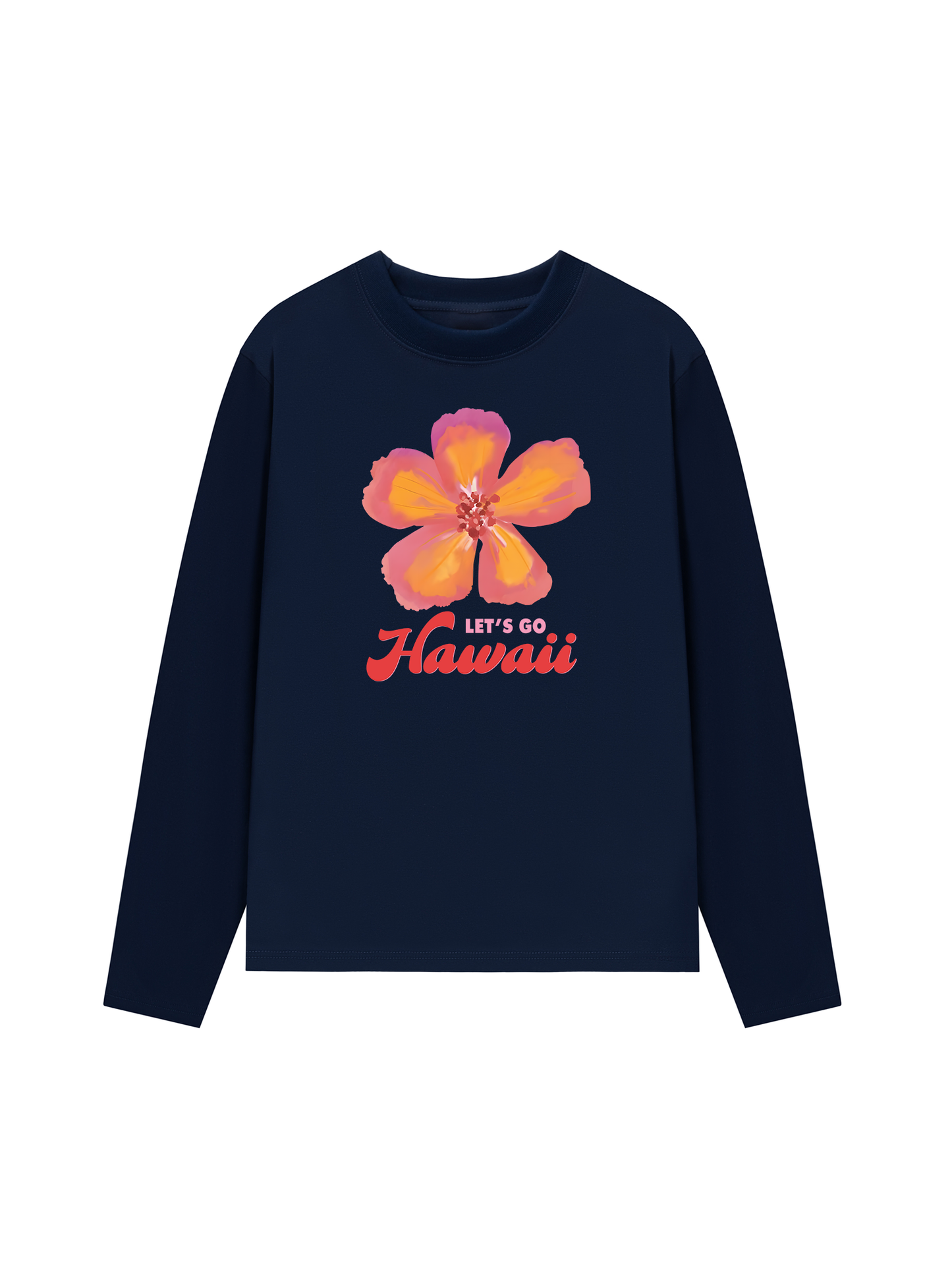 Áo Thun Dài Tay Summer Vibes Hawai Flower