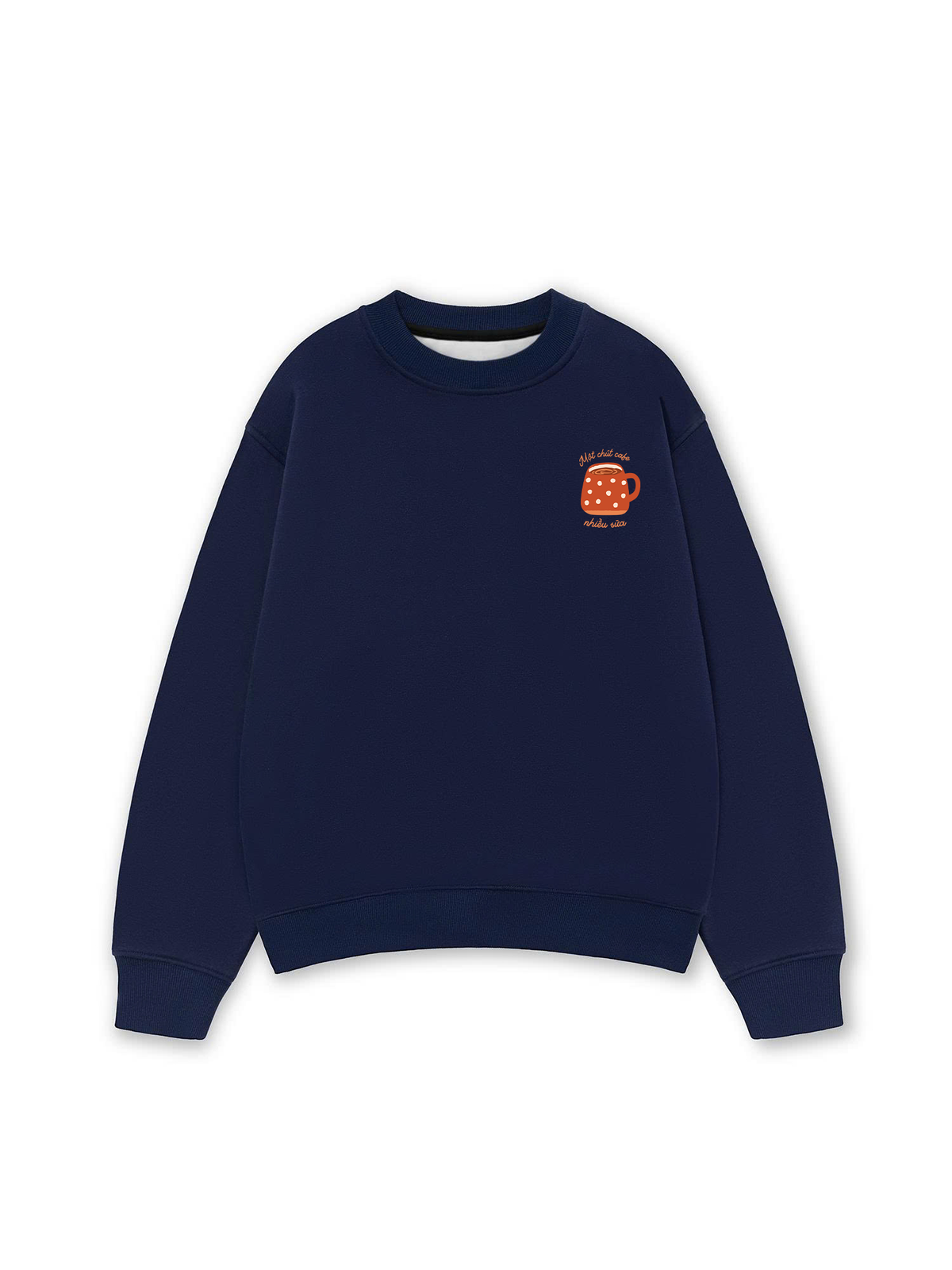 Áo Sweater Nỉ Hai Da Một Chút Cafe Nhiều Sữa