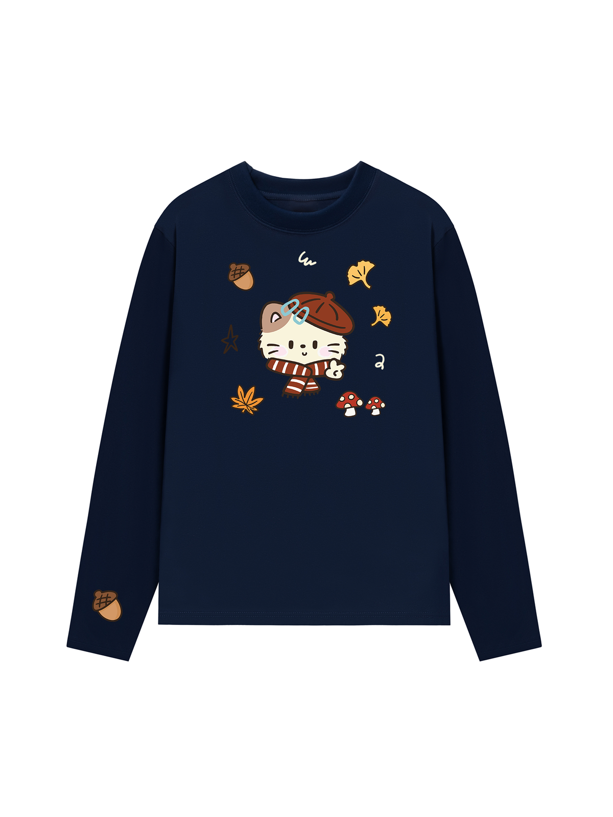 Áo Thun Dài Tay Meow Autumn Vibes
