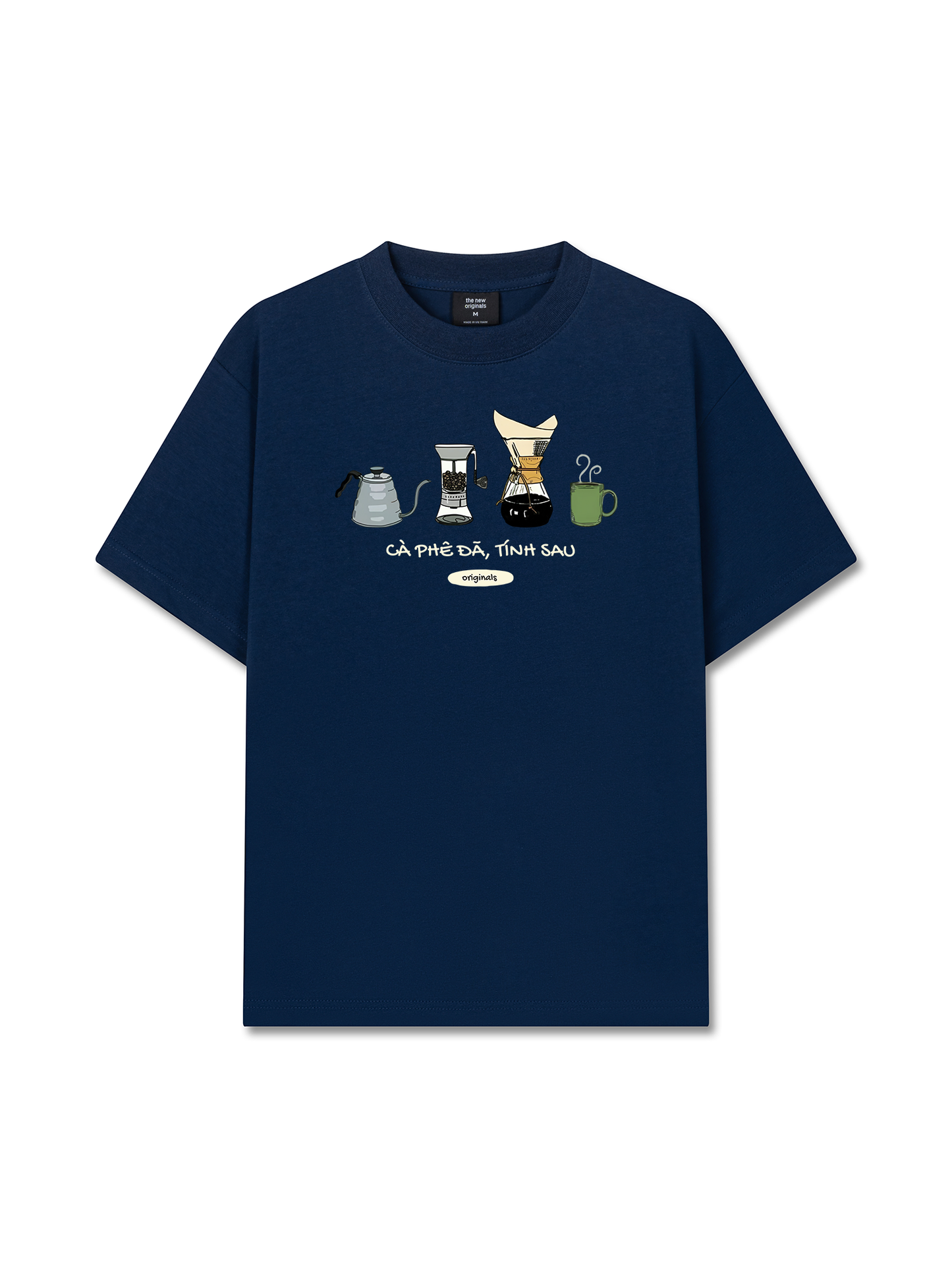 Áo Thun Relaxed Fit Cà Phê Đã, Tính Sau