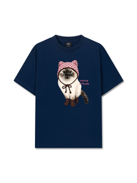 Áo Thun Relaxed Fit Working O'ttreats Pink Meow