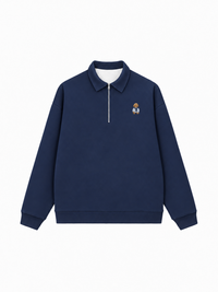 Áo Sweater Polo Nỉ Hai Da Poodle