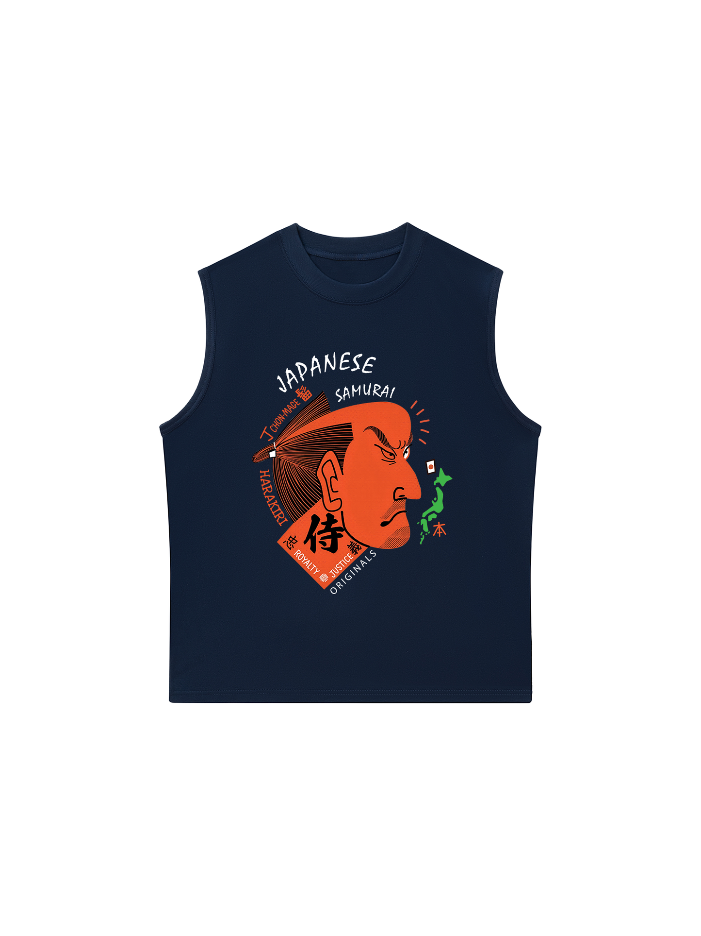 Áo Ba Lỗ Relaxed Fit Japan Spirit Samurai