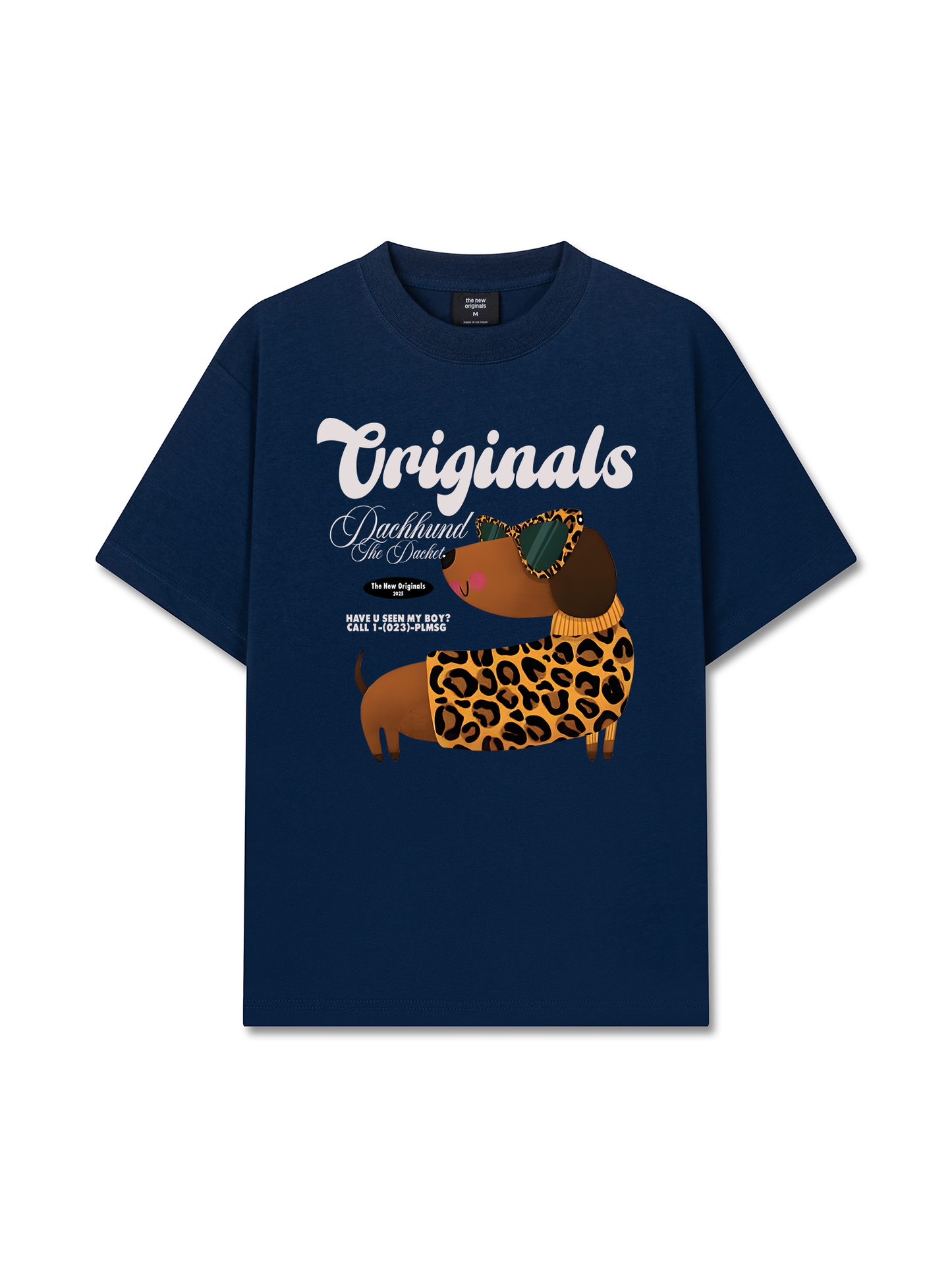 Áo Thun Relaxed Fit Leopard Dachshund