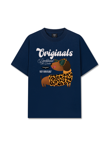 Áo Thun Relaxed Fit Leopard Dachshund