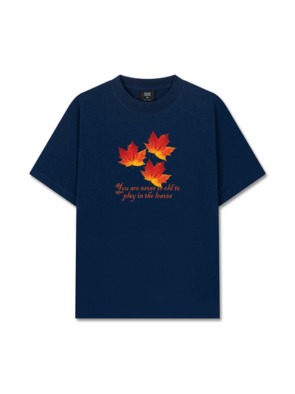 Áo Thun Relaxed Fit Autumn Vibes Play In The Leaves