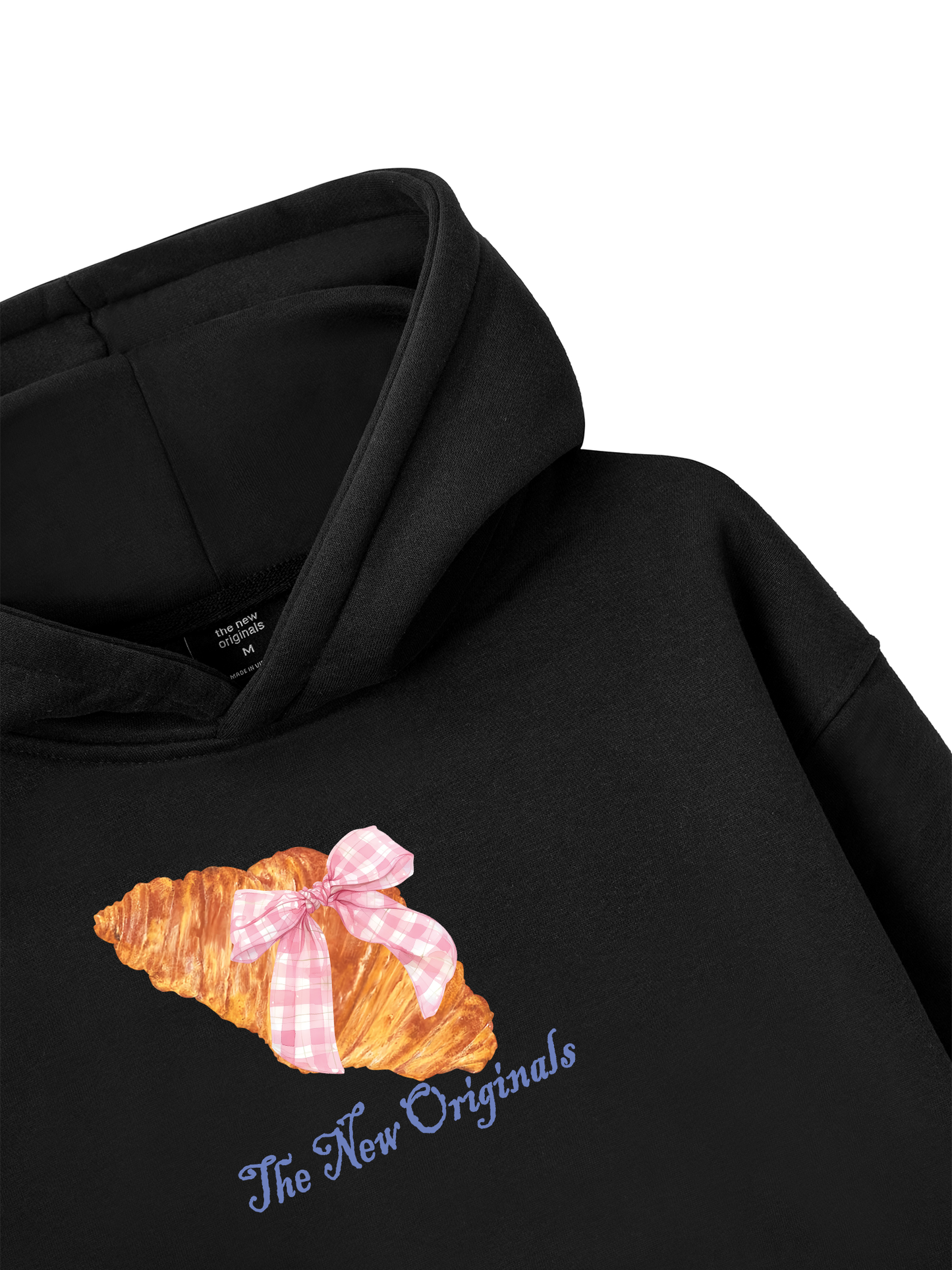 Áo Hoodie Nỉ Bông Go Get A Croissant sau