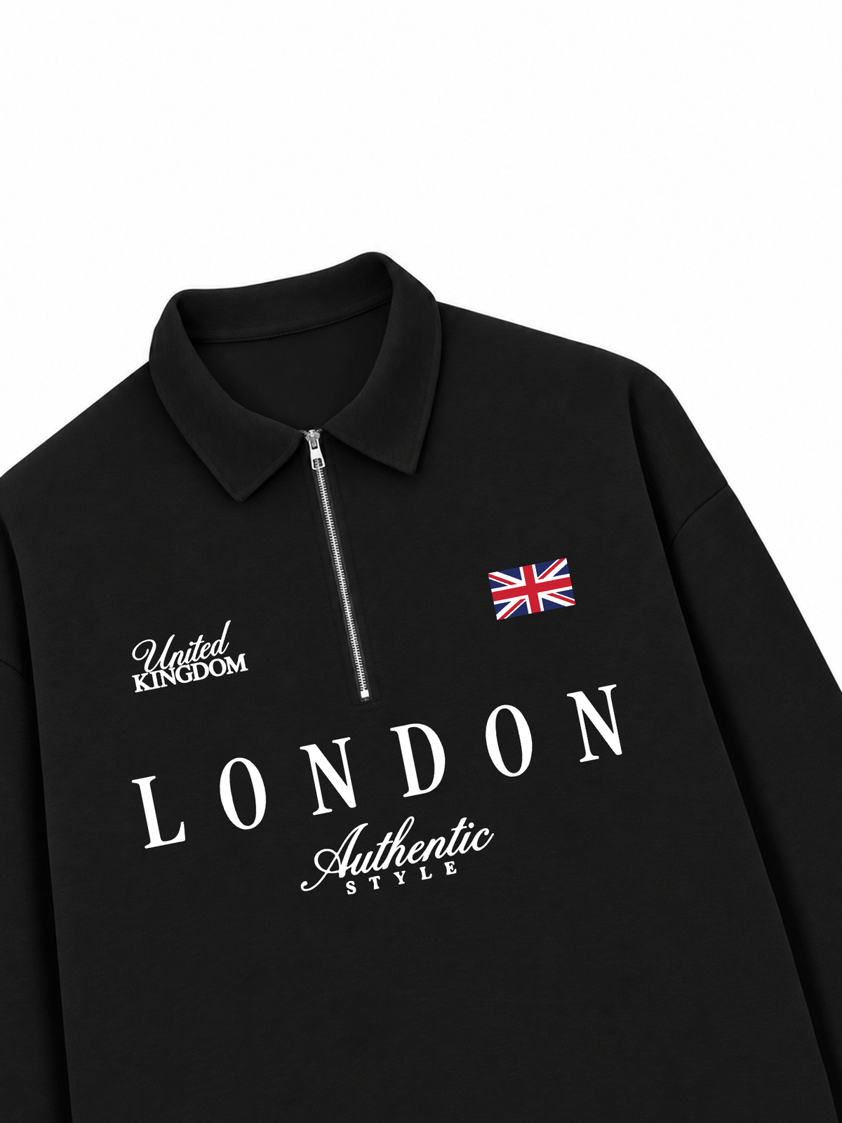 Áo Sweater Polo Nỉ Hai Da United Kingdom
