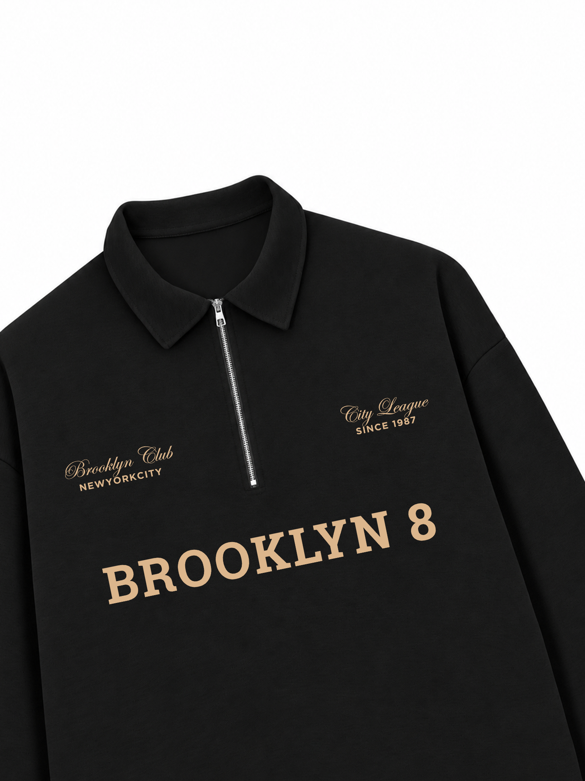 Áo Sweater Polo Nỉ Hai Da Brooklyn 8