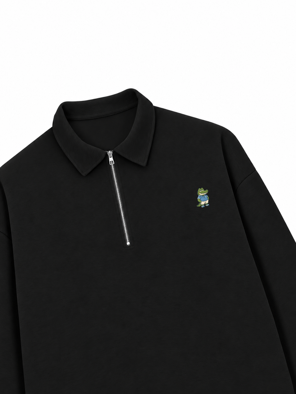 Áo Sweater Polo Nỉ Hai Da Sporty Croc