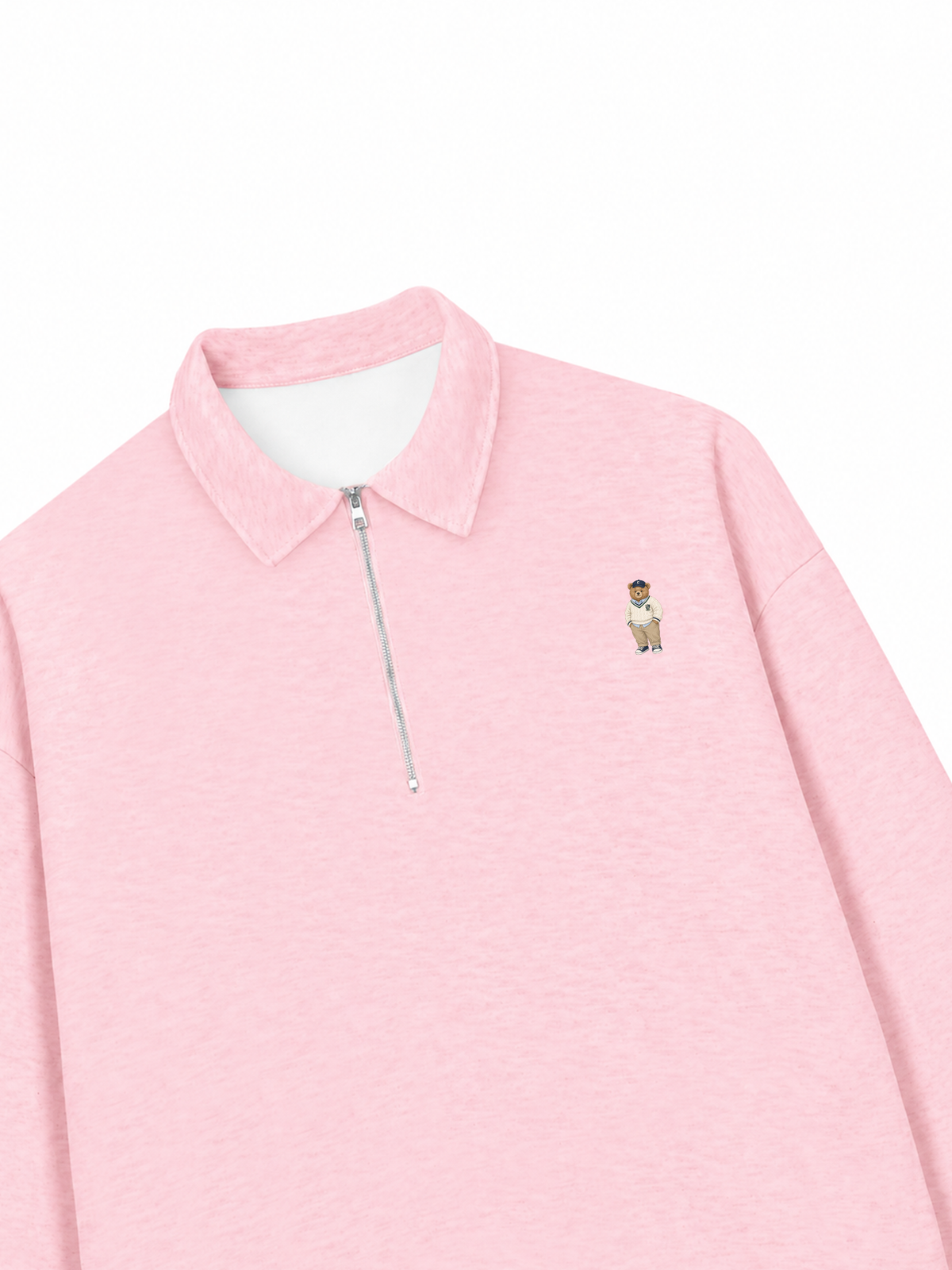 Áo Sweater Polo Nỉ Hai Da Bear
