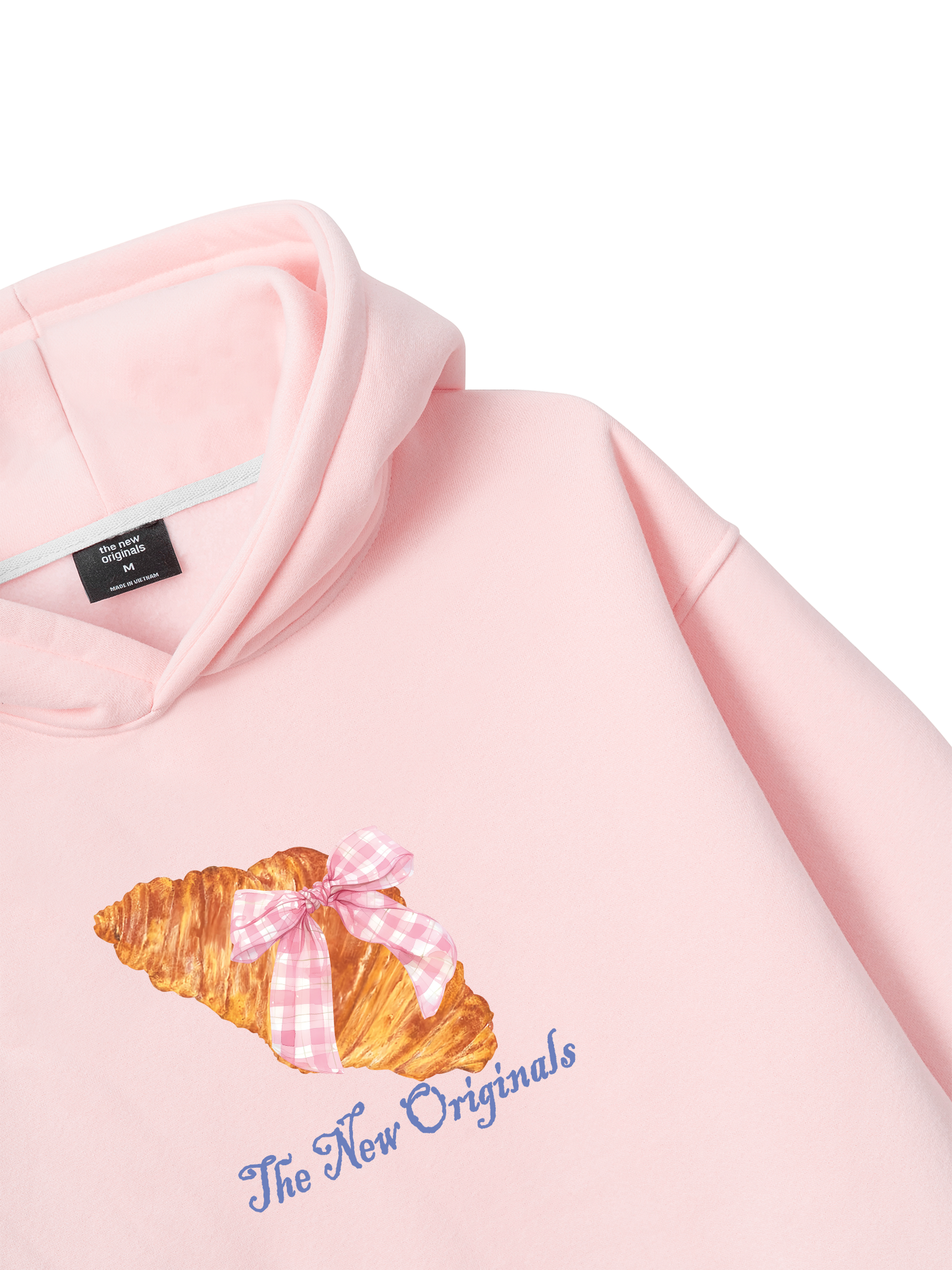 Áo Hoodie Nỉ Bông Go Get A Croissant sau