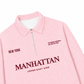Áo Sweater Polo Nỉ Hai Da Manhattan