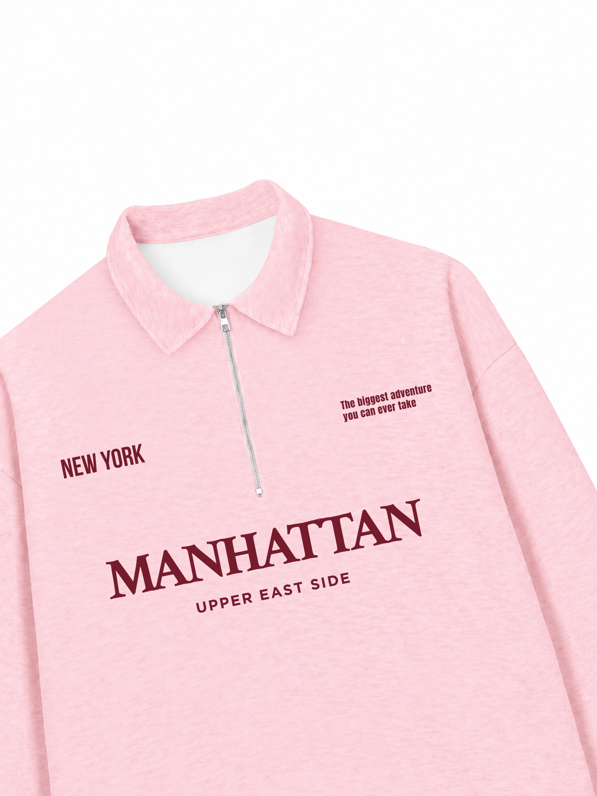 Áo Sweater Polo Nỉ Hai Da Manhattan