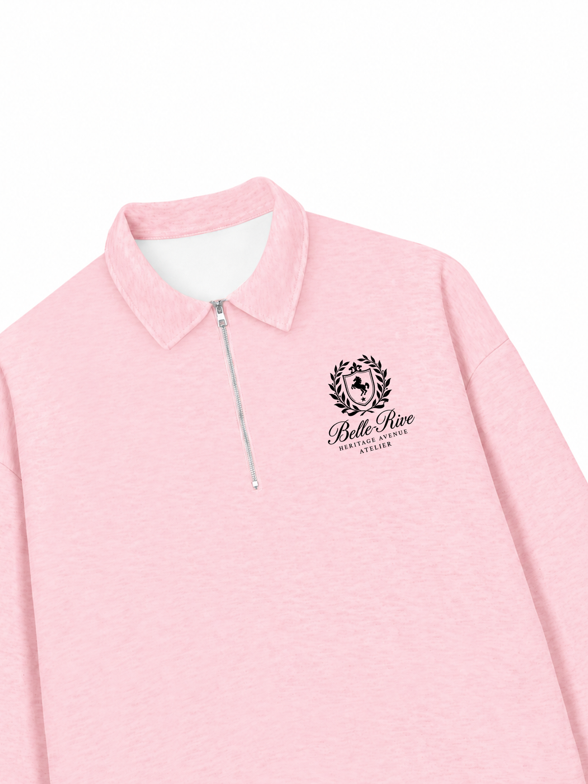 Áo Sweater Polo Nỉ Hai Da Belle Rive