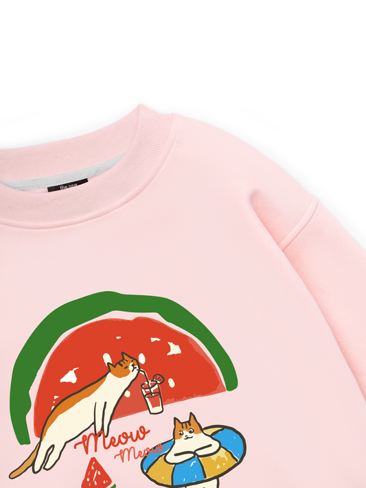 Meow Meow Watermelon Sweater