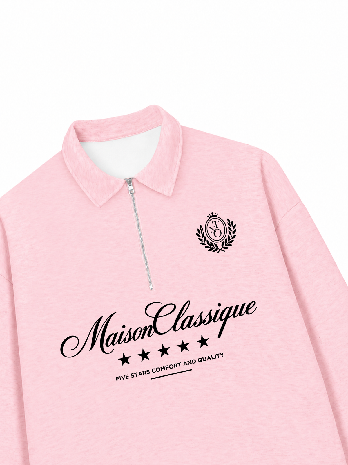 Áo Sweater Polo Nỉ Hai Da MaisonClassique