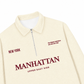 Áo Sweater Polo Nỉ Hai Da Manhattan
