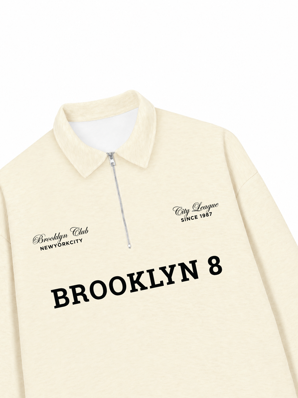 Áo Sweater Polo Nỉ Hai Da Brooklyn 8