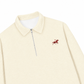 Áo Sweater Polo Nỉ Hai Da Red Horse
