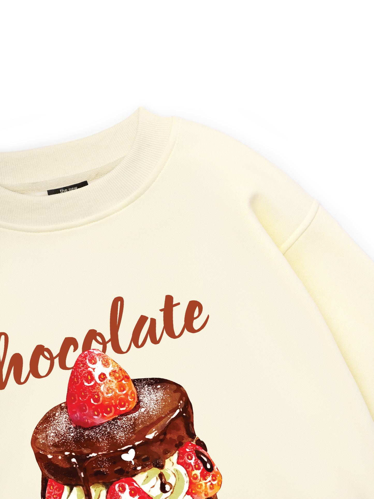 Sweet Pastry Strawberry Chocolate Sweater