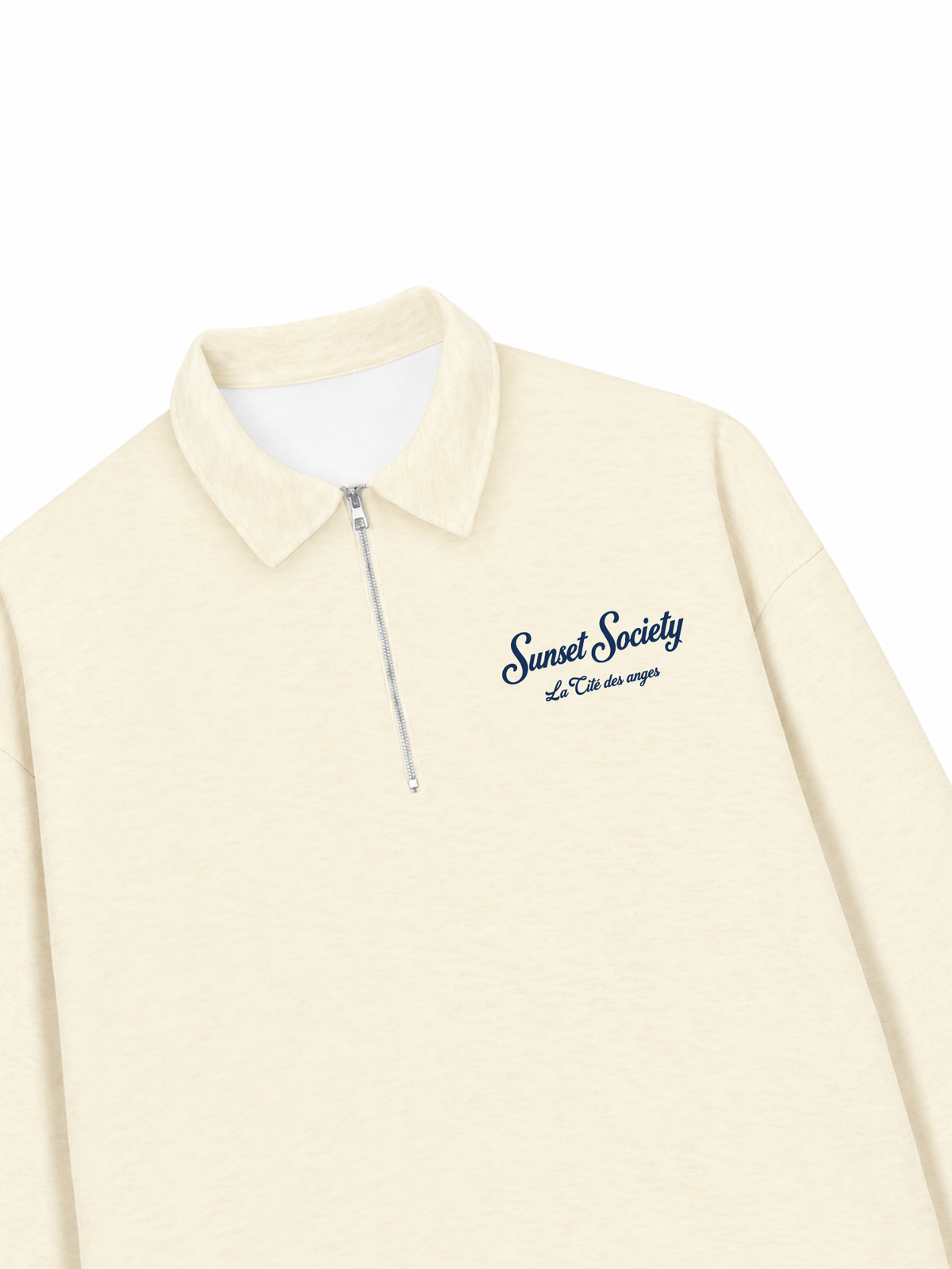 Áo Sweater Polo Nỉ Hai Da Sunset Society