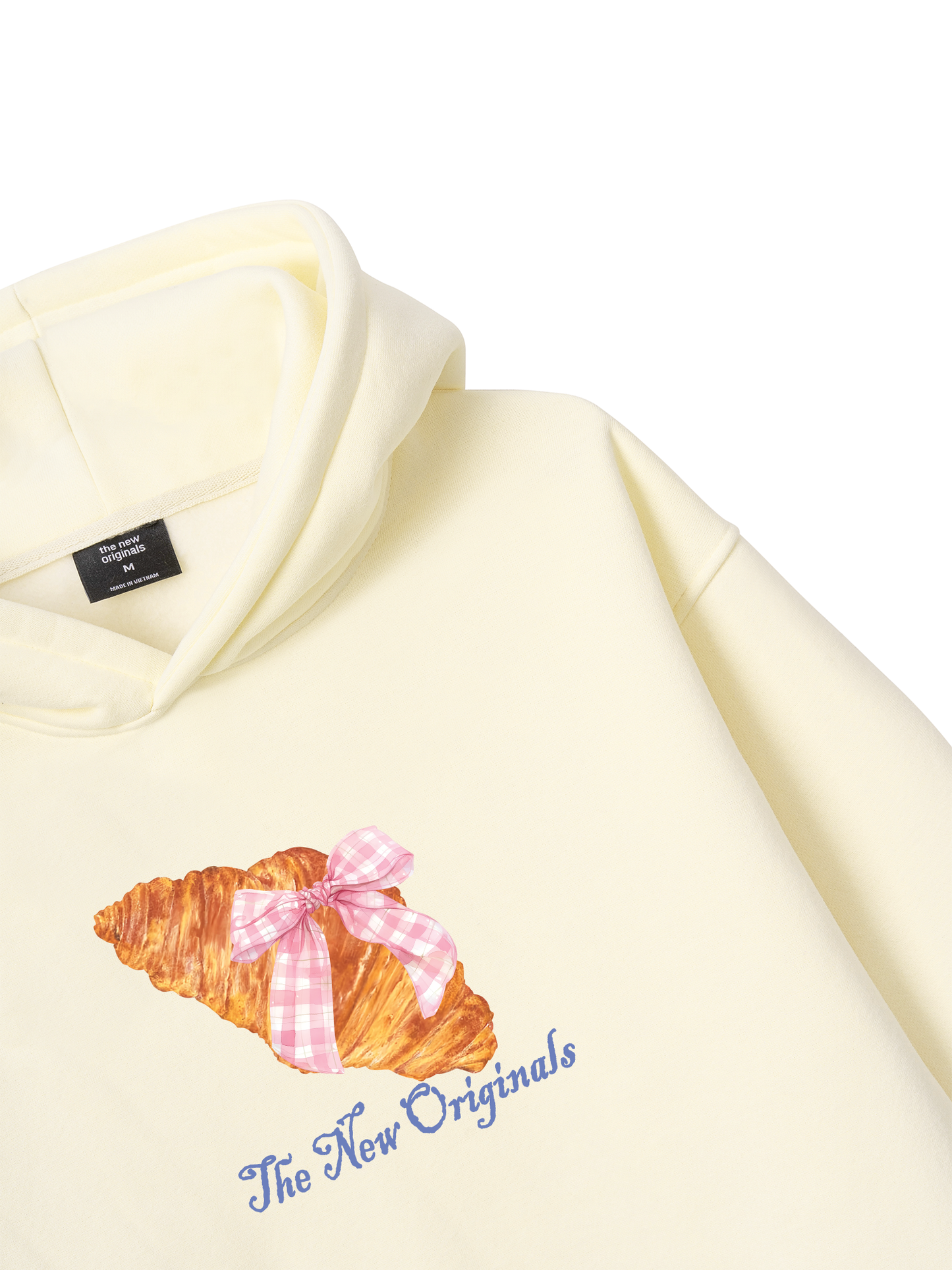 Áo Hoodie Nỉ Bông Go Get A Croissant sau