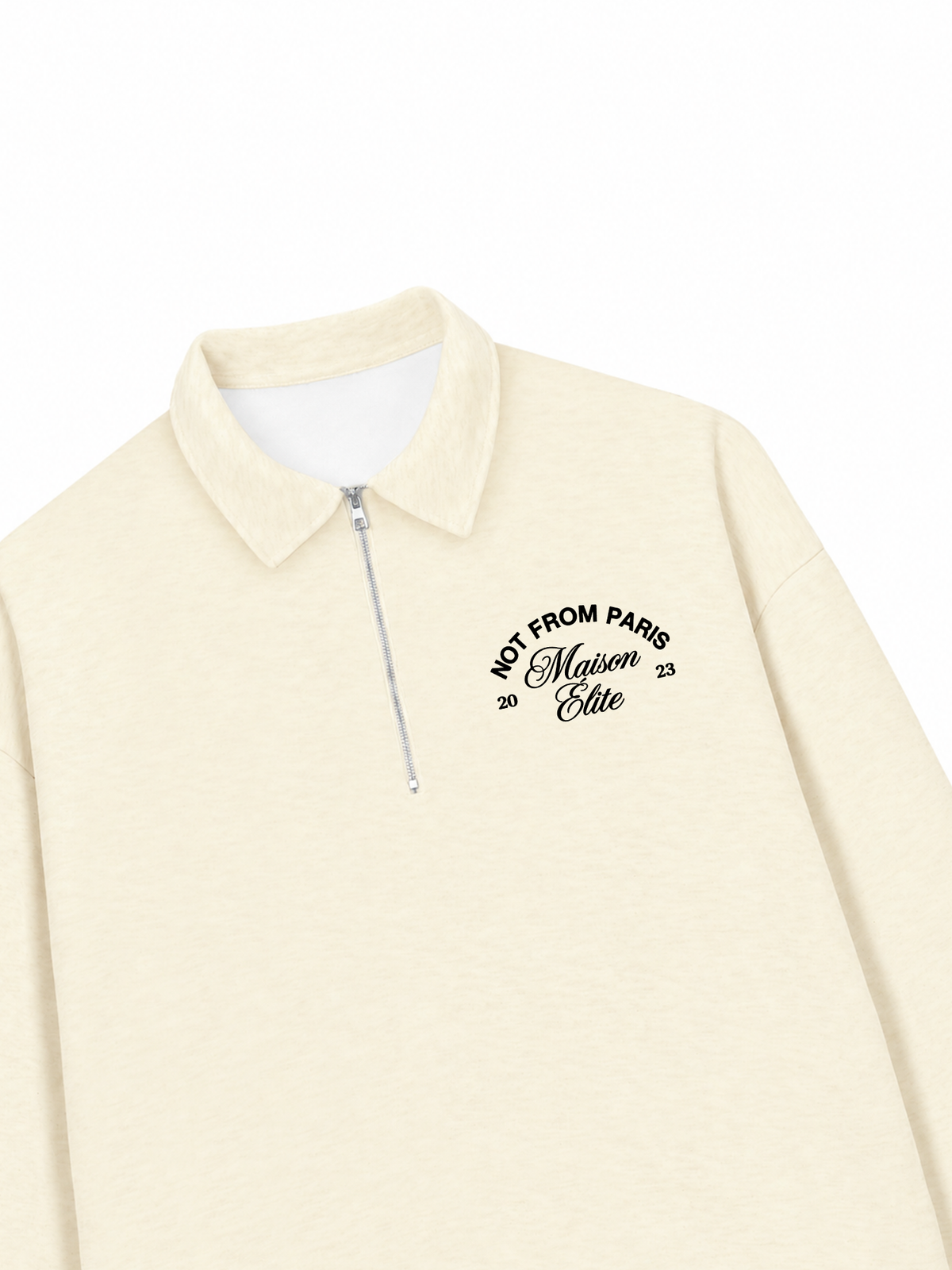 Áo Sweater Polo Nỉ Hai Da Not From Paris