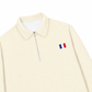 Áo Sweater Polo Nỉ Hai Da Paris Flag