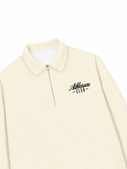 Áo Sweater Polo Nỉ Hai Da Athleisure 1997 Club