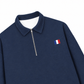 Áo Sweater Polo Nỉ Hai Da Paris Flag