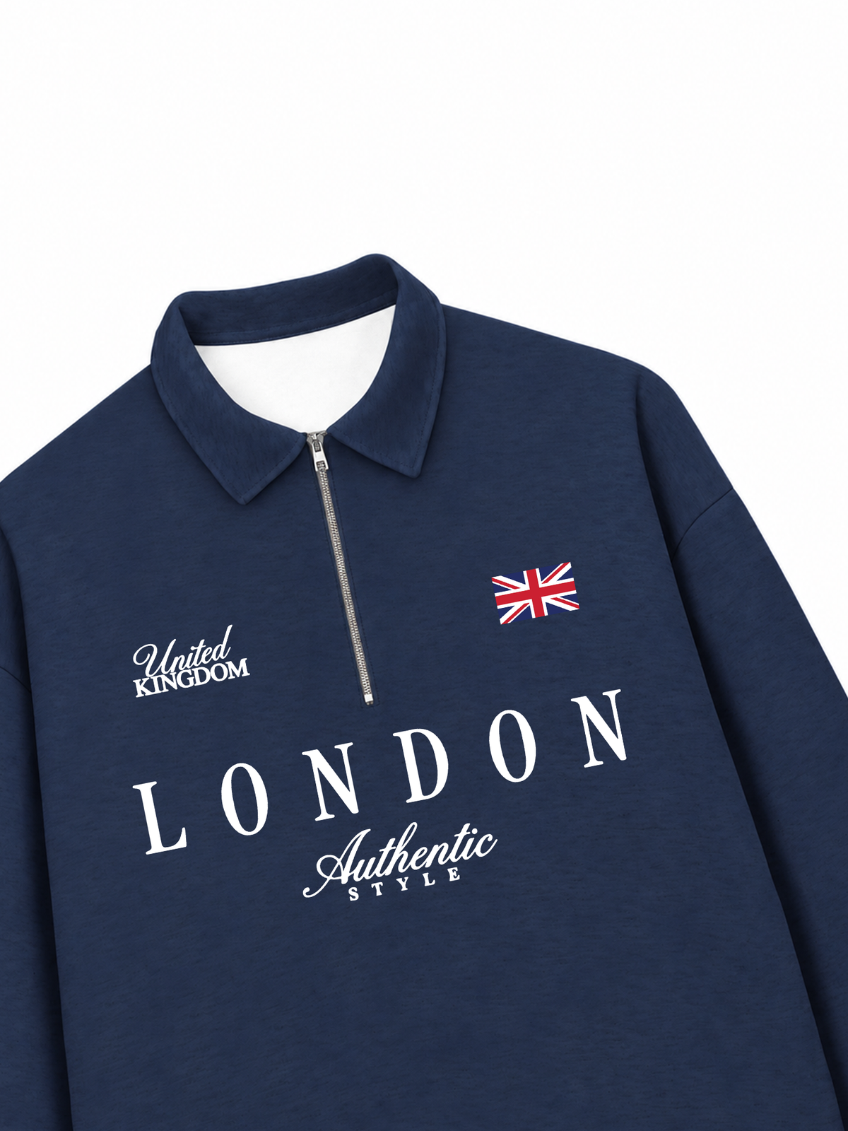 Áo Sweater Polo Nỉ Hai Da United Kingdom