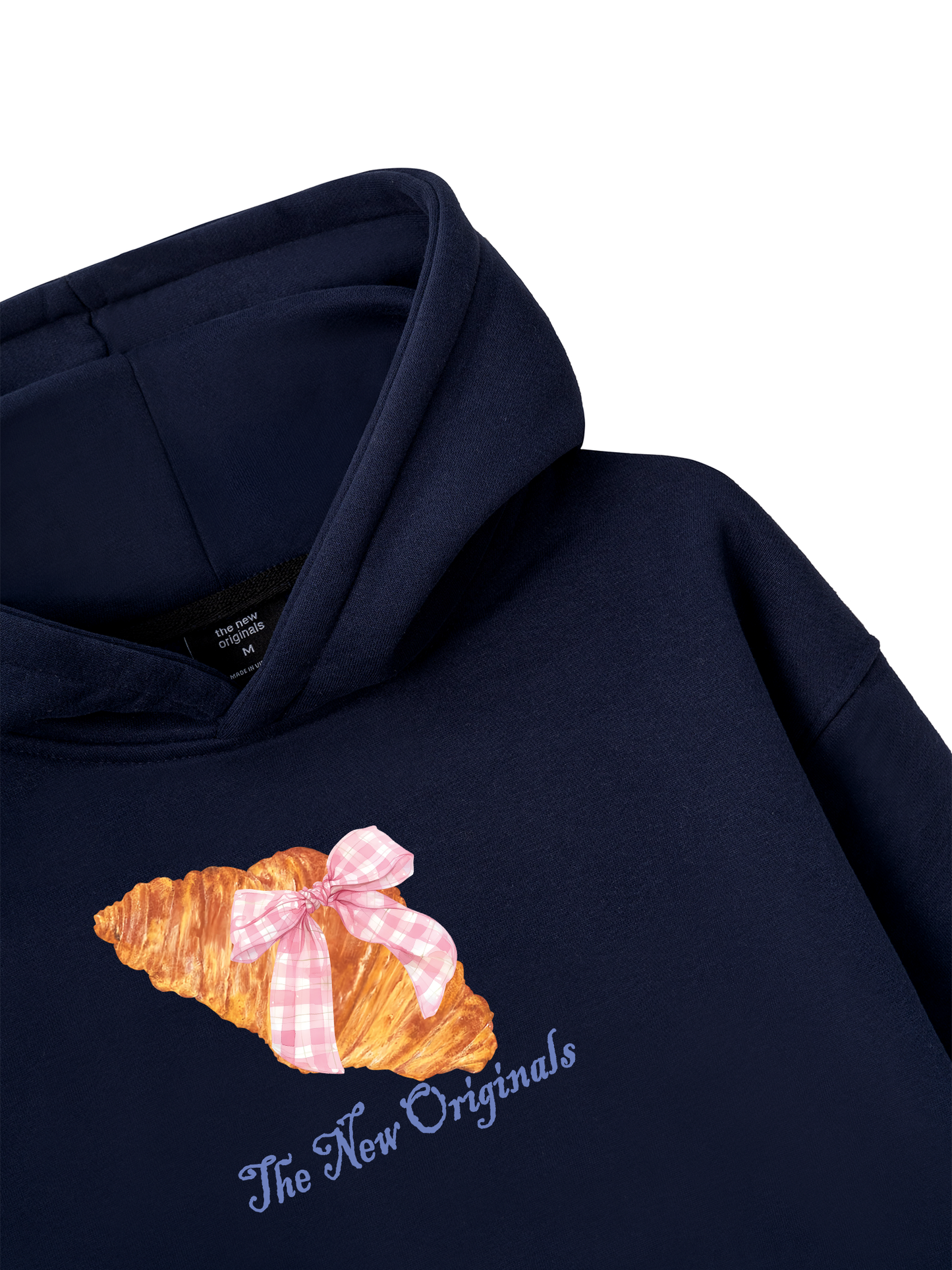 Áo Hoodie Nỉ Bông Go Get A Croissant sau