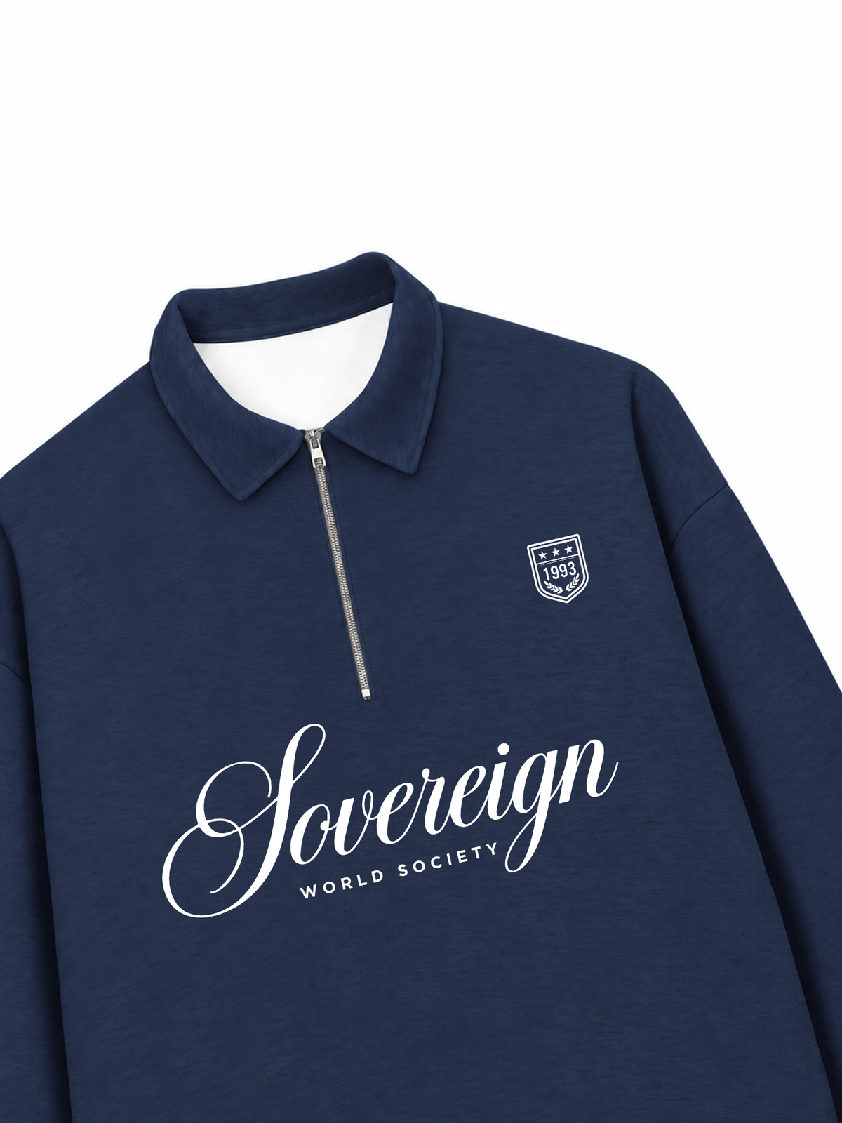 Áo Sweater Polo Nỉ Hai Da Sovereign