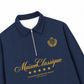Áo Sweater Polo Nỉ Hai Da MaisonClassique